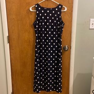American living black with polkadot long dress. Size 4